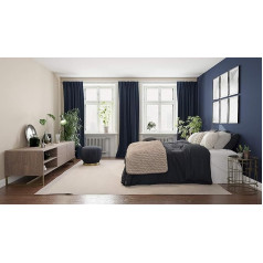 Homing Necaurspīdīgs aptumšojošs aizkars Plain aizkars Dzīvojamā istaba Guļamistaba Bērnu istaba Dekoratīvs audums Blue 1 gab H x W 245 cm x 140 cm 5491-46 245 x 140 cm 245 x 140 cm