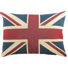 Evans Lichfield UNIONJA/FF4/MUL, 46 x 32 cm Union Jack spilvens ar spalvu pildījumu, kokvilna, dažādu krāsu, 46 x 32 cm