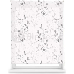 Blindecor caurspīdīga rullo žalūzija ar digitālo apdruku Flores - Bloom, rullo žalūzija 130 x 180 cm (platums x augstums), auduma izmērs 127 x 175 cm, rullo žalūzija ar digitālo apdruku