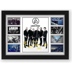 LINKIN PARK LIMITED EDITION SIGNED PHOTO PRINT AUTOGRAPH FAVENTS COLLECTIBLE FANS UNFRAMED A4 (30x21cm)