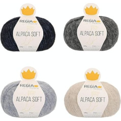 Schachenmayr Regia Premium Alpaca Soft, komplekts 01 Rokas adīšanas dzija