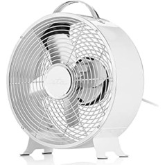 ETA Ringo galda ventilators I 25 W I Ventilators I 26 cm diametrs I Mazs un kluss I Retro dizaina grīdas ventilators I Jau samontēts