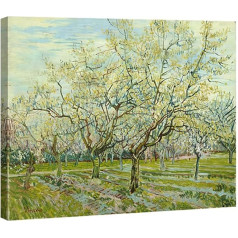 Wieco Art - The White Orchard Van Gogh, slavenā eļļas glezna, reprodukcija, mūsdienu izstieptas un ierāmētas ainavu mākslas darbi, zaļās gleznas uz audekla, sienu māksla mājas dekorēšanai