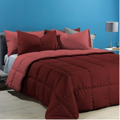 Caleffi - Modern Queen Bed Quilt and Half Coral (Modernā karalienes gulta un puskorallis)