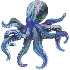 Happyyami Dārza apdare Rotājumi terasei Sienas piekaramie rotājumi Octopus Piekaramais Octopus Sienas rotājumi Octopus Sienas māksla Dārza metāla amatniecības dzelzs āra sienas rotājumi