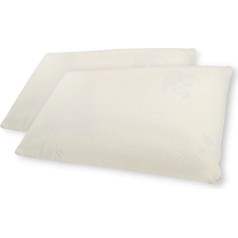 Kristīgā gulta, Silver Tech Memory Foam spilvens, antibakteriāls un bez stresa, ziepju spilvens, izmēri: 43 x 72 x 12 cm, atmiņas putu spilvens, noņemams un mazgājams, 100% ražots Itālijā (2)