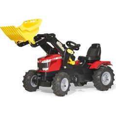 Rolly Toys Massey Ferguson 8650 traktors ar frontālo iekrāvēju un pneimatiskajām riepām