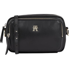 Tommy Hilfiger Sieviešu crossbody somiņa, Soft Utility Camera Bag, maza, melna, viens izmērs, melna (Black)