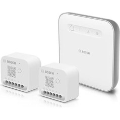 Bosch Smart Home Starter Set Light/Roller Shutter Control II apgaismojuma, slēģu/žalūziju/marnežu kontrolei, saderīgs ar Amazon Alexa, Google Assistant un Apple HomeKit - Amazon Edition - Amazon Edition