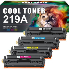 219A 219X W2190A 3302fdw Toneris: 4 iepakojumu saderīgs aizstājējs HP 219A 219X krāsu lāzera printerim Color LaserJet Pro MFP 3302FDW 3302SDW 3302FDW 3302FDN 3302FDNG 3302FDWG 3302SDWG 3302SDWG 3202DN 3202DW Black Cyan Magenta Yellow