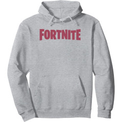 Fortnite rozā logo pulovers ar kapuci, pelēks