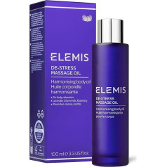 Elemis Antistresa masāžas eļļa, barojoša ķermeņa eļļa ar nomierinošām ēteriskajām eļļām, ideāli piemērota dziļas relaksācijas procedūrai, būtiska SPA, baro, atslābina un nomierina, 100 ml