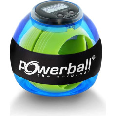 Powerball Basic Counter, gyroskopischer Handtrainer inkl. Drehzahlmesser, caurspīdīgi zils, das Original von Kernpower