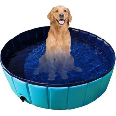 Gravitis Large Folding Rigid Paddling Pool for Dogs, 120 x 30 cm