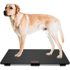 Digitālie suņu svari Pet Scale platforma ar 3 svēršanas režīmiem kg oz lb 100kg ietilpība ar precizitāti 10g Black