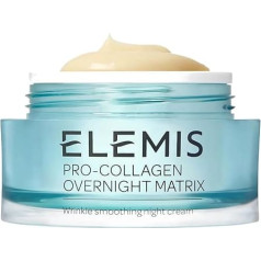 Elemis Pro-Collagen Overnight Matrix, Uzlabots atjaunojošs nakts krēms, pretnovecošanās ādas kopšanas līdzeklis, izlīdzina, nostiprina un kopj ikdienā, cīnās pret redzamām novecošanās pazīmēm, nesatur silikonu.