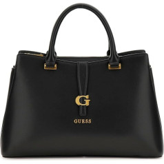 Guess Cuba Tri Compartment Satchel Black B25GU23 VA932906 Mediji, melna, melna