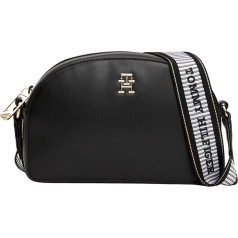 Tommy Hilfiger Sieviešu crossbody somiņa Camera Bag Round, Black (Melna)