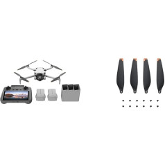 DJI Mini 4 Pro Fly More Combo su DJI RC 2 nuotolinio valdymo pultu ir Mini 4 Pro/Mini 3 Pro propeleriu