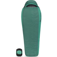 SEA TO SUMMIT - Traverse Synthetic Fibre Sleeping Bag Regular (-10 °C) - Mummy Sleeping Bag - WaveLoft + Thermolite Insulation - 2.5 Seasons - Zip Coupling - Hiking - Green - 1440 g