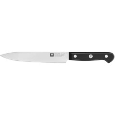 ZWILLING Gourmet gaļas nazis, 16 cm, nerūsējošais speciālais tērauds, ergonomisks plastmasas rokturis, melns, ražots Vācijā