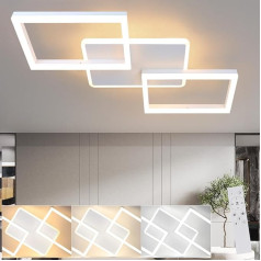 ZMH Griestu gaisma LED griestu gaisma Dzīvojamās istabas lampas Guļamistabas lampa Dimmable Guļamistabas lampa 48 W Moderns ar tālvadības pulti Kvadrātveida dizains Griestu apgaismojums Metāla griestu apgaismojums Balts virtuves ēdamistabai