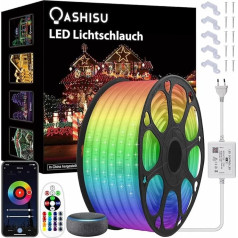 ZOHAR 2023 LED Light Strip RGB Strip Outdoor Bluetooth LED Strip RF Remote Control Light Tube Works with Alexa & Google Assistant Waterproof IP65 Fairy Lights App Control Music Sync 10 m