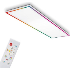 TELEFUNKEN - RGBIC Magic LED griestu gaisma, CCT, malas ar skrejgaismas gaismu, aptumšojama, krāsu maiņa, tālvadības pults, nakts gaisma, 1025 x 275 x 65 mm (D x Š x V), balta