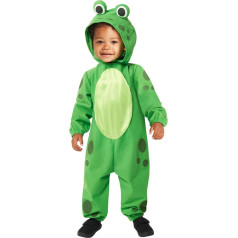 Amscan 9916858 - Унисекс Всемирный день книги Лягушка с капюшоном Onesie Babies Fancy Dress Costume Возраст: 3-6 м