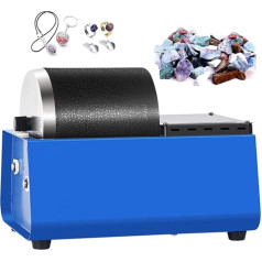 YHUEGH akmens pulēšanas mašīna Jewelry Polisher Drum 5lb Drum pulēšanas mašīna 16W Jewelry pulēšanas apdares mašīna dabisko akmeņu / metālu / detaļu pulēšanai, slīpēšanai, rūsas noņemšanai