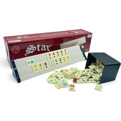 vienberg Okey Takimi Rummikub komplekts no plastmasas un koka Izskatās augstas kvalitātes galda spēles, plastmasas Okey (Deluxe Plastic)