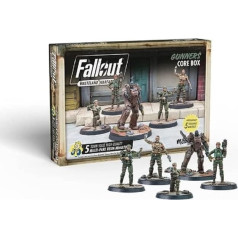 Modiphius Entertainment | Fallout Wasteland Warfare | Gunners: Core Box | Miniatūras | Nekrāsotas