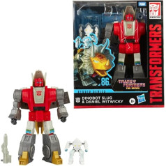 Transformers Toys Studio Series 86-07 Leader Class Transformeriai: Filmas 1986 Dinobot Slug veiksmo figūrėlės, nuo 8 metų amžiaus, 8,5 colio