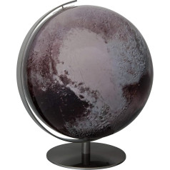 Columbus Pluto Globe D 40 cm planētas globuss ar rokām laminēts matēts nerūsējošais tērauds