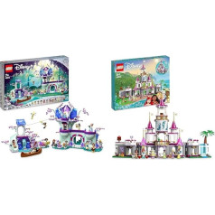 LEGO 43215 Disney apburtā koka māja ar 13 mini lellēm un 43205 Disney princeses galējā piedzīvojumu pils