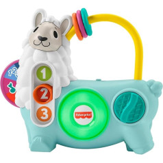 Fisher-Price Linkimals HNM96 Izglītojoša rotaļlieta zīdaiņiem un maziem bērniem ar interaktīvām gaismām un mūziku, 123 Activiteit Lama holandiešu valodā