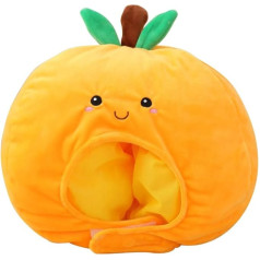 Abaodam Funny Fruit Hat Cute Plush Orange Headband Cap Novelty Fr¨¹chte Headwear Kostīms galvassegas galvassegas galvassegas galvassegas Photo Props for Carnival Cosplay Party Supplies, orange