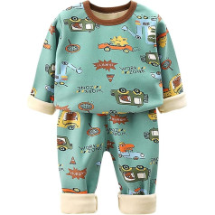 LTWOTEJNG Toddler Baby Girls Boys Autumn Winter Cartoon Print Cotton Long Sleeve Pants Pullover Sleepwear Set Clothing Jogging Suit Boys Size 98