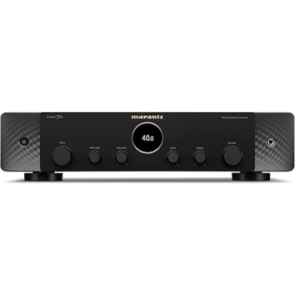 Marantz Stereo 70s Stereo ierīce ar HDMI pārslēgšanu, straumēšanu, izmantojot iebūvēto HEOS, Phono ieeju un FM/DAB+ radio - melna