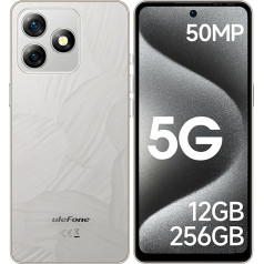 Ulefone Note 18 Ultra 5G viedtālrunis bez līguma, 12GB + 256GB 50MP Dual Camera MTK Dimensity 720 5450mAh 18W 6,78 collu FHD+ 2.4K 90Hz mobilais tālrunis Android 13 Dual SIM Fingerprint ID NFC 2 gadi