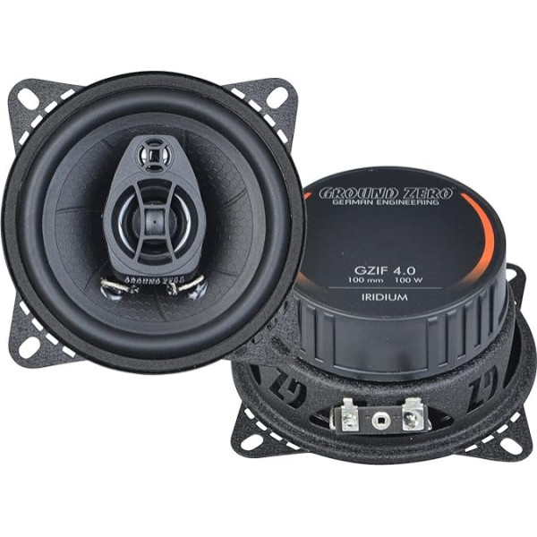 Ground Zero GZIF 4.0-10 cm divvirzienu skaļrunis ar 100 W (RMS: 60 W)