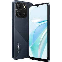 Blackview Wave 6C 4G viedtālrunis bez līguma, 6,5 collu HD+, Octa-Core 4GB + 32GB (1TB ārējais SD), 5MP + 8MP, 5100mAh akumulators, Android 13 Dual SIM, Smart-K Box skaļrunis, GPS Black