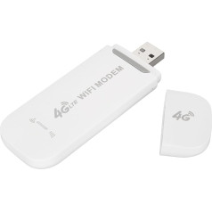 4G LTE USB WiFi modema dongle ar Micro SIM kartes slotu, mobilais maršrutētājs, WiFi Hotspot tālrunim, datoram, klēpjdatoram, planšetdatoram, 10 lietotāju kopijas, portatīvs