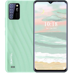 OUKITEL C25 mobilais tālrunis bez līguma, 6,52 collu HD+ 5000 mAh akumulatora viedtālrunis, 13 MP trīskāršā kamera/8 MP priekšējā kamera, 4 GB + 32 GB, četrkodolu, Android 11, Dual SIM 4G mobilais tālrunis, Face