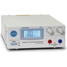 PeakTech laboratorijas barošanas avots 0 - 30 V/0 - 20 A DC - 1 x P 6155