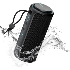 Raymate Bluetooth skaļrunis, 30 W Bluetooth 5.3 bezvadu mūzikas kaste, pārnēsājama IPX7 ūdensnecaurlaidīga Bluetooth kaste ar diviem basa draiveriem, stereo pārī, 15 stundu atskaņošana mājās, ārā, ballītē