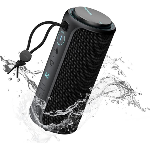 Raymate Bluetooth skaļrunis, 30 W Bluetooth 5.3 bezvadu mūzikas kaste, pārnēsājama IPX7 ūdensnecaurlaidīga Bluetooth kaste ar diviem basa draiveriem, stereo pārī, 15 stundu atskaņošana mājās, ārā, ballītē