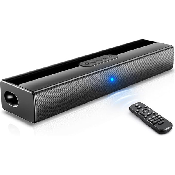 EnjoyNest Sound Bar Smart TV, 16 collu Bluetooth Soundbar skaļruņi ar HDMI ARC/Optical/AUX/USB ieejām Telpiskās skaņas sistēma TV/PC/Gaming/Projektori Mājas audio skaņu joslas ar tālvadības pulti