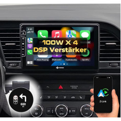 DYNAVIN Android auto radio ar satelītnavigācijas sistēmu Seat Leon Mk3, 9 collu oriģināliekārtas radio ar bezvadu Carplay un Android Car, Head-up displejs, ietver DAB+: D9-SLN Premium Flex