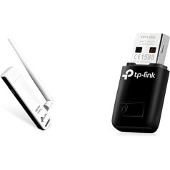 TP-Link TL-WN722N High Gain WLAN USB Adapter White/Black & TL-WN823N WLAN USB Stick Black